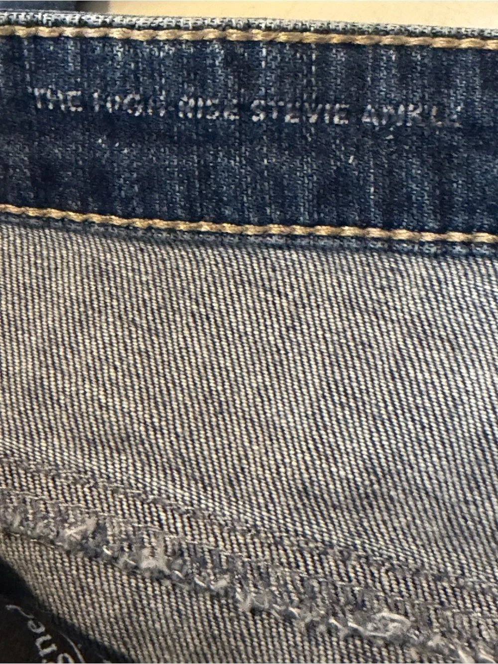 Adriano Goldschmidt AG The High Rise Stevie Ankle -SZ 30R- Blue Distressed Jeans